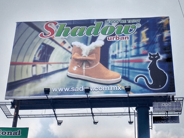 Publicidad Exterior Guadalajara Zapatería Shadow Urban